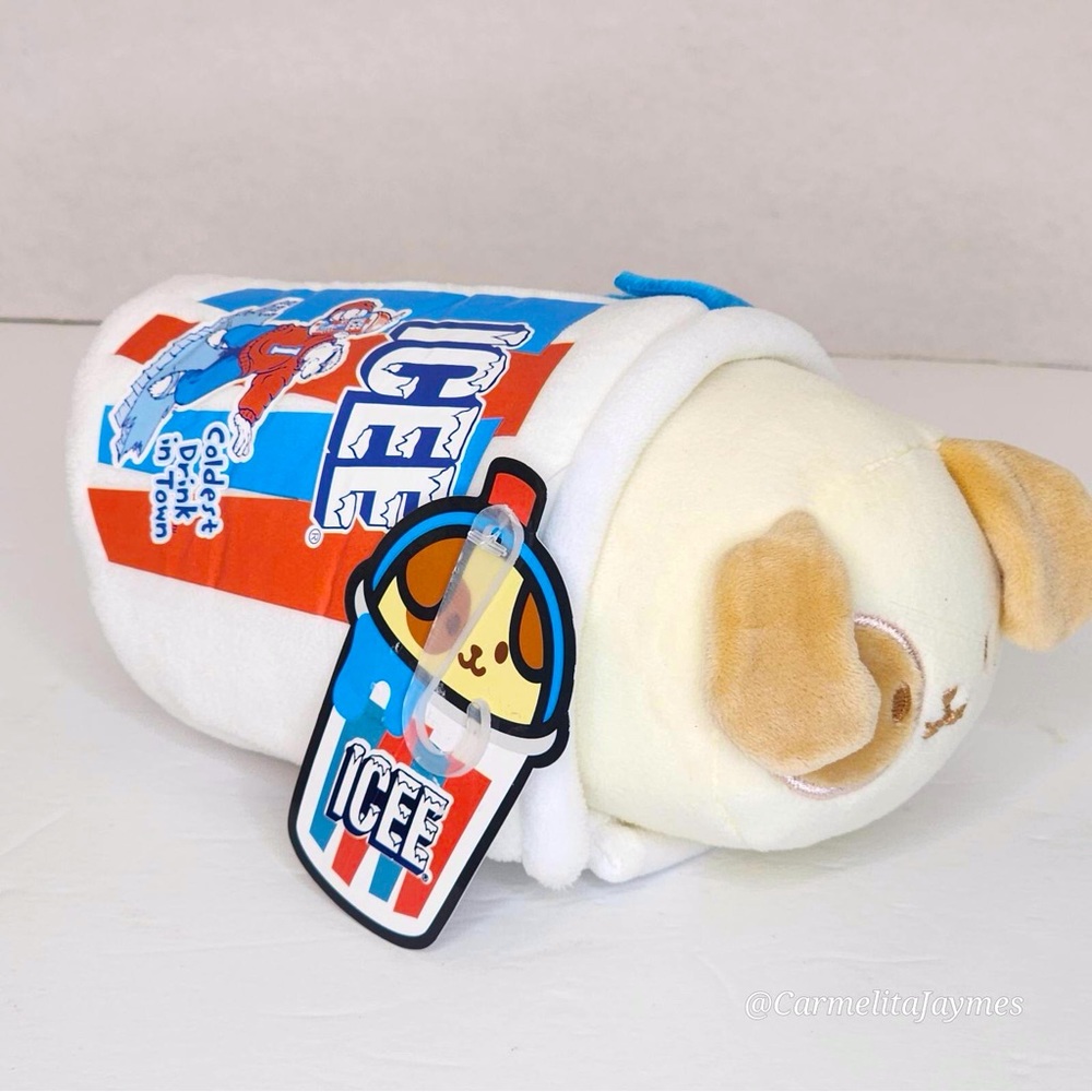 🎁Gave as FREE GIFT w order🎁 ANIROLLZ 🍧🐶 Puppiroll Dog In Snowcone Plush NWT